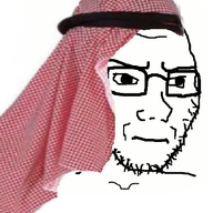 arab closed_mouth clothes frown glasses hat irritated islam keffiyeh looking_to_the_right soyjak stubble subvariant:soyak_(irritated) variant:soyak white_background // 387x419 // 180.7KB