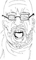 beard closed_mouth ear glasses open_mouth soyjak variant:unknown // 432x720 // 29.5KB