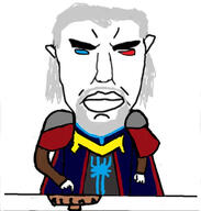 Urza billions_must bowl closed_mouth ear glowing_eyes grey_hair magic_the_gathering mtg soyjak subvariant:pol_face variant:chudjak // 718x752 // 176.2KB