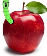 apple bug food fruit glasses green irl mustache open_mouth series:fruiterz! soyjak stubble variant:a24_slowburn_soyjak worm // 800x950 // 710.8KB