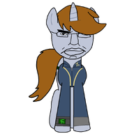 animal_ears clothes cutie_mark fallout fallout_equestria hair horn littlepip my_little_pony pony subvariant:pol_face swastika tail thrembo unicorn variant:chudjak // 900x900 // 18.0KB