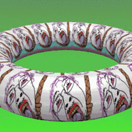 animated bloodshot_eyes crying glasses hair hanging mustache open_mouth purple_hair rope soyjak spinning stubble suicide tongue tranny variant:bernd // 384x256 // 3.9MB