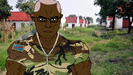 africa arm army bald black_skin blue_eyes buff camo camouflage christian_cross christian_identity christianity closed_mouth clothes cross dark_skin democratic_republic_of_congo drc flag:congo flag:democratic_republic_of_congo glasses hair irl_background kongolo_nadiane military military_uniform necklace patch rosary soyjak ssethtzeentach subvariant:chudjak_front subvariant:muscular_chud template tshirt variant:chudjak vein // 1920x1080 // 449.8KB