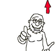arrow artist:marioman7890 bald fat glasses happy looking_at_you pointing pointing_at_viewer stubble template variant:truthjak // 468x432 // 10.3KB