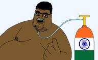 beard fat flag:india hair india looking_at_you nasal_cannula oxygen_cylinder pointing thick_eyebrows transparent_background ugly variant:whalejak // 1461x900 // 68.9KB