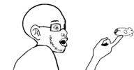 2soyjaks arm ear fish glasses hand open_mouth soyjak stubble variant:unknown // 976x509 // 24.6KB