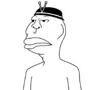 1950s 1960s 1970s Tupi angry antenna arm eyes indigenous mascot nose rede_tupi subvariant:brazilmutt television tupinamba tv_tupi // 888x818 // 13.9KB