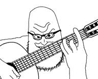 animated beard evil glasses guitar musical_instrument playing_instrument syndrome_(the_incredibles) variant:syndromejak // 557x446 // 30.3KB