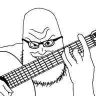 animated beard evil glasses guitar musical_instrument playing_instrument syndrome_(the_incredibles) variant:syndromejak white_background // 557x446 // 30.3KB