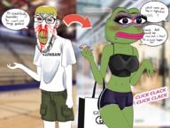 amphibian angry bbc blood bloodshot_eyes ear frog green_skin gucci hair mustache nails nas:pepe obsession pepe_the_frog series:the_troonout stubble teeth text tranny tvrkaryan variant:soyak yellow_hair yellow_teeth ywnbaw // 1023x772 // 932.3KB