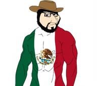cowboy_hat flag:mexico mexico muscles muscular_male series:mexico_is_white smug variant:smugjak // 1219x1080 // 284.2KB