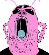 beard celtic_cross cockroach earring open_mouth pig pink_skin saliva tongue variant:phillip white_supremacist yellow_teeth // 720x814 // 198.9KB