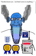 angry award bloodshot_eyes blue blue_skin calm calm-o-meter closed_mouth ear england flag:england fume glasses hand holding_object ogre_ears scotland stretched_chin stubble subvariant:longplier text variant:markiplier_soyjak // 828x1268 // 466.5KB