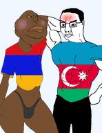 angry armenigger azeraryan blush femboy flag:armenia flag:azerbaijan masculine masculinity muscles variant:chudjak variant:meximutt // 1000x1300 // 330.9KB