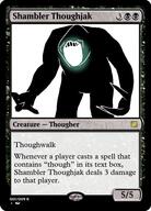 arm black_skin card full_body glowing hand inverted leg magic_the_gathering mtg open_mouth quake shambler soyjak text thougher variant:markiplier_soyjak video_game // 375x523 // 168.4KB