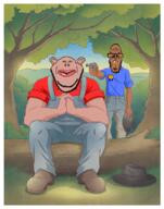 amerimutt award bald beard brown_skin clothes euromutt george_milton glasses gun hat lennie_small of_mice_and_men overalls shooting sitting stubble subvariant:euromutt subvariant:impish_amerimutt tree variant:impish_soyak_ears variant:markiplier_soyjak // 600x764 // 738.6KB