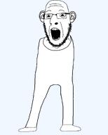 body ear glasses meta:variant_get no_iris series:fusionjaks series:skinny_soyjaks soyboy soyjak stubble subvariant:blobson subvariant:cobson_slim subvariant:soyboy_blobson subvariant:soyboy_cobson subvariant:soyboy_cobson_slim subvariant:soyboy_leanson template thin_eyebrows variant:cobson white_skin // 1625x2028 // 42.6KB