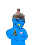 award beard glasses hair smug transgender_flag transheart twitter variant:soyak // 1288x1684 // 377.7KB