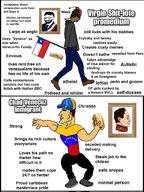 chile gabriel_boric meta:tagme simon_bolivar soyjak text variant:soyak veneco venezuela virgin_vs_chad // 1536x2048 // 1.0MB