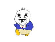 baby bib clothes deformed diaper drool egg fakemon full_body hair monster open_mouth pokemon redraw soyjak subvariant:nathaniel variant:gapejak // 972x739 // 22.7KB