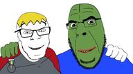 frog frogaryan meta:tagme nate nate_higgers no_more_brother_wars nusoi nusoicaca pepe pepe_the_frog variant:cobson variant:feraljak // 1599x899 // 86.3KB