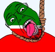 ack dead flag flag:tatarstan glasses hair hanging open_mouth rope russia skin soyjak stubble suicide tatarstan teeth tongue transparent transparent_background variant:bernd white yellow_teeth // 768x719 // 24.6KB