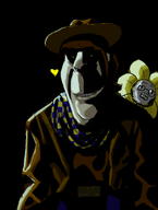 art clothes clover_(undertale_yellow) cowboy_hat flower ominous plant soul subvariant:hornyson undertale_yellow variant:a24_slowburn_soyjak variant:cobson variant:floweyjak // 1133x1502 // 726.4KB