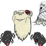animal bug crying don't_starve ghost multiple_soyjaks soyjak spider variant:impish_soyak_ears variant:soyak video_game // 512x512 // 45.9KB