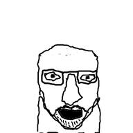 beard front_facing glasses looking_at_you open_mouth stubble variant:unknown // 800x800 // 44.6KB