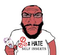 4soyjaks beard bloodshot_eyes chin closed_mouth clothes crying disappointed glasses hair hand holding_object i_hate lipstick open_mouth punisher_face red_skin self_insert smile soyjak stubble subvariant:science_lover text tongue tranny tshirt variant:chudjak variant:cobson variant:jasonjak variant:markiplier_soyjak yellow_teeth // 1017x935 // 468.7KB