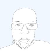 antialiased closed_mouth eyebrows glasses iris series:cobson_killerz stubble transparent_background variant:chudjak // 1193x1333 // 112.8KB