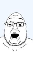 glasses open_mouth soyjak stubble variant:fishboy // 603x1047 // 16.2KB