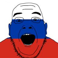 Sarah_Jane_Adventures doctor_who flag flag:russia glasses mouth_open open_mouth russia russian_flag russians stubble variant:slitheenjak wrinkles // 721x720 // 18.9KB