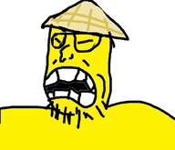 glasses open_mouth soyboy stubble teeth thick_eyebrows variant:voiderjak wrinkles // 592x508 // 28.0KB