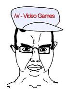 angry cap closed_mouth clothes ear glasses hair hat soyjak subvariant:chudjak_front v_(4chan) variant:chudjak video_game // 558x758 // 73.1KB