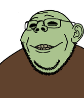 black_eyes brown_shirt double_chin glasses green_skin ias looking_at_you rotten_teeth series:zombiejaks smile subvariant:gapealien variant:gapejak zombie // 718x832 // 40.4KB