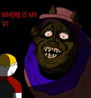 brown_skin cat_ear clothes darkness fist glasses grotesque hair hat jimbo_(namefag) meta:namefags nate niko_(oneshot) oneshot open_mouth pedophile shading shadow stubble text ugly ugly_bastard variant:alicia variant:soyak white_skin yellow_teeth // 2480x2681 // 1.9MB