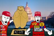american_flag award bitcoin cap capitol_hill clothes cracker_barrel daily_wire donald_trump glasses goy hat irl_background israel israeli_flag judaism maga maga_hat palantir pointing pointing_at_shirt red_hat red_shirt republican soyjak star_of_david statue stubble subvariant:impish_amerimutt subvariant:impish_front subvariant:meximerican subvariant:meximutt_front2 variant:impish_soyak_ears variant:meximutt variant:shirtjak variant:soyak washington_dc white_skin yellow_ribbon zogbot // 1152x768 // 805.6KB