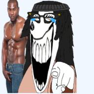 bbc black_skin laughing muscles muscular_male queen_of_spades variant:soytan // 300x300 // 92.2KB