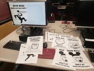 advertisement arm cane charlie_chaplin clothes computer disney ear full_body glasses hand hat irl leg mickey_mouse multiple_soyjaks open_mouth paper party party_hat pointing shoe smile soyjak soyjak_party speech_bubble stubble suit text university variant:gapejak variant:impish_soyak_ears variant:soyak variant:tony_soprano_soyjak // 2880x2160 // 1.9MB