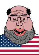 amerimutt angry award beard brown_eyes brown_skin glasses half_open_mouth mutt subvariant:amerimutt sweating united_states variant:impish_soyak_ears variant:markiplier_soyjak // 736x1024 // 51.9KB