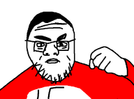 gaping_mouth glasses smile soyboy stubble teeth variant:krautjak wrinkles // 596x440 // 5.1KB