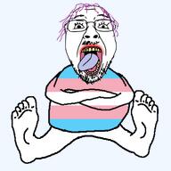 arm body_only crossed_arms foot full_body glasses hand leg relaxing sitting tranny transparent_background troonella variant:bernd // 400x400 // 47.4KB