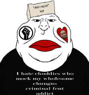 anti-racist blm_logo clothes cracker faggot george_floyd hat red_lips text variant:meximutt wholesome // 796x849 // 88.2KB