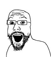 aliased bald beard eyebrows glasses nose nuvariant stubble variant:unknown wrinkles // 744x818 // 17.4KB