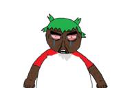 4chan acne angry anime artist:jewishautismaward78 big_eyebrows bloodshot_eyes brown_skin brown_yotsuba clenched_fists crying glasses goatee green_hair hair open_mouth rage red_eyes yotsoyba // 931x620 // 27.5KB