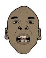 dark_skin ear teeth variant:unknown yellow_eyes // 342x428 // 76.1KB