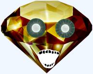 crazed eyes gem gem_skin glowing_eyes green_eyes open_mouth subvariant:soyak_(crazed) teeth teeth_showing thougher topaz variant:soyak // 4000x3170 // 3.7MB