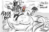 admin_6 angry anti_froot artist:romanian_schizo belly coal demon fat fat_fetish feeder_fetish female food froot glasses meta:pornographic_content obese plate red_skin seething soyjak stubble variant:bernd white_background white_skin // 1033x672 // 418.9KB