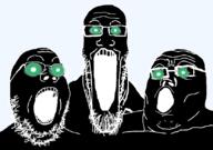 thougher trend:soyjak_trio variant:gapejak variant:markiplier_soyjak variant:tony_soprano_soyjak // 828x581 // 64.1KB